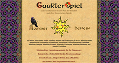 Desktop Screenshot of gauklerspiel.de
