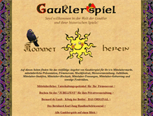 Tablet Screenshot of gauklerspiel.de